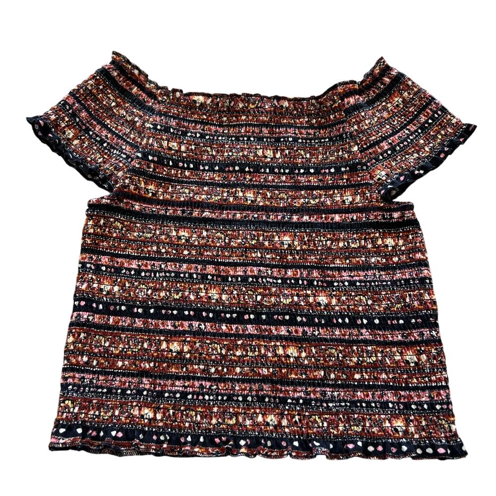Mossimo Elastic Off Shoulder Bohemian Top Extra Small